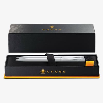 Cross Click Ballpoint Pen and Pencil Set - Chrome