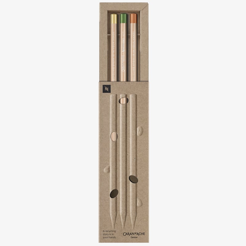 Caran d'Ache Caran d'Ache Nespresso Edition 2 Graphite Pencils - Set of 3