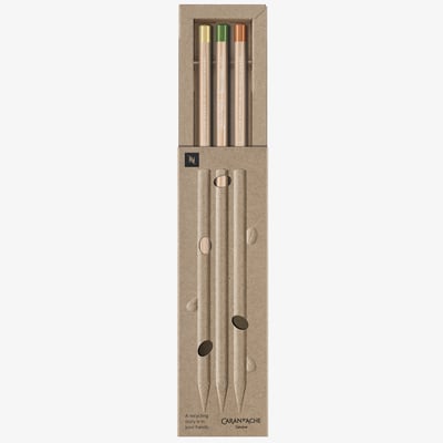 Caran d'Ache Nespresso Edition 2 Graphite Pencils - Set of 3