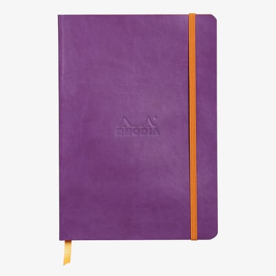 Rhodia Softcover Notebook - A5 - Purple - Dotted