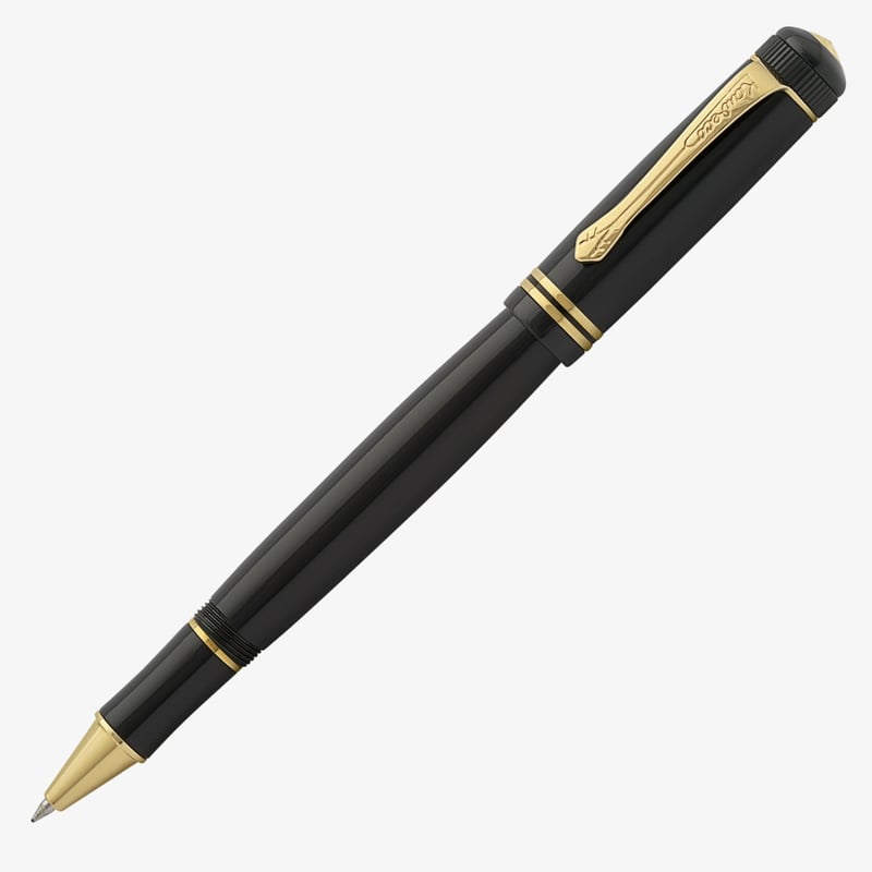 Kaweco Kaweco DIA 2 Rollerball Pen - Black Gold Trim