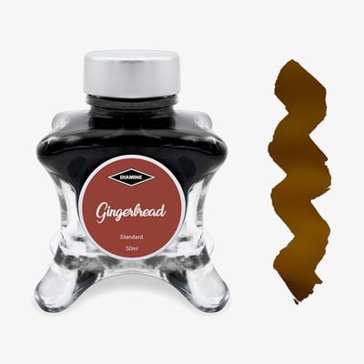 Diamine Inkvent Christmas Ink Bottle 50ml - Gingerbread