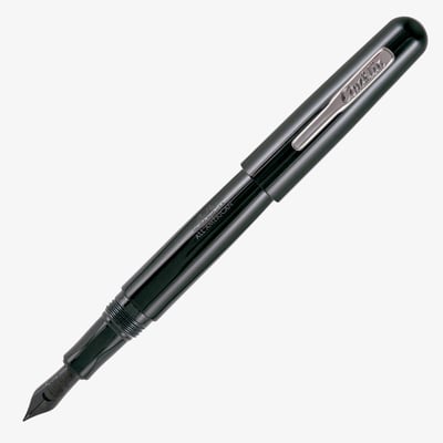 Conklin All American Fountain Pen - Raven Black Chrome Trim