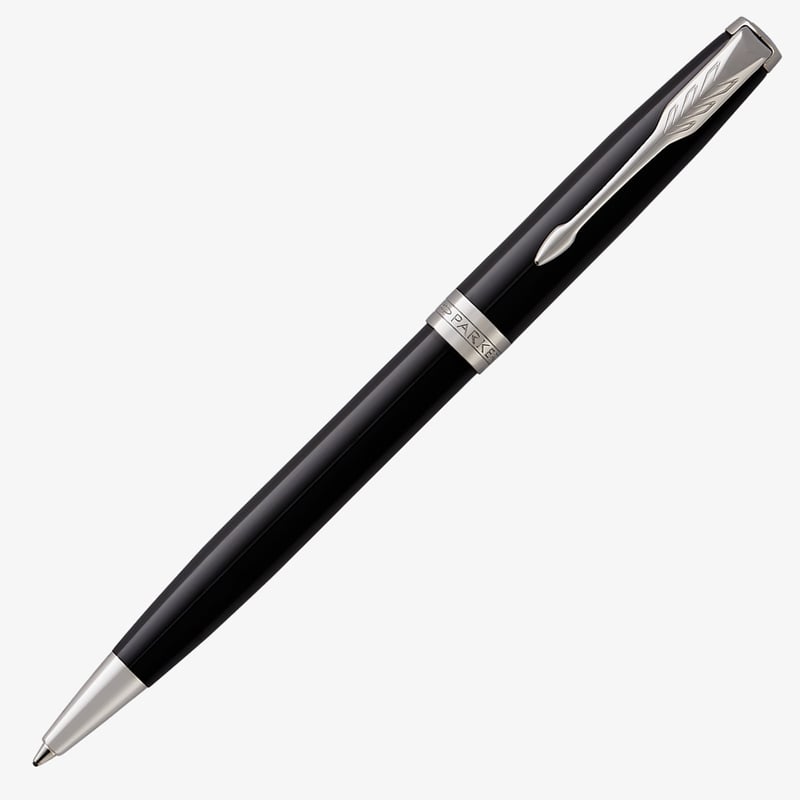 Parker Parker Sonnet Ballpoint Pen - Black Lacquer Chrome Trim