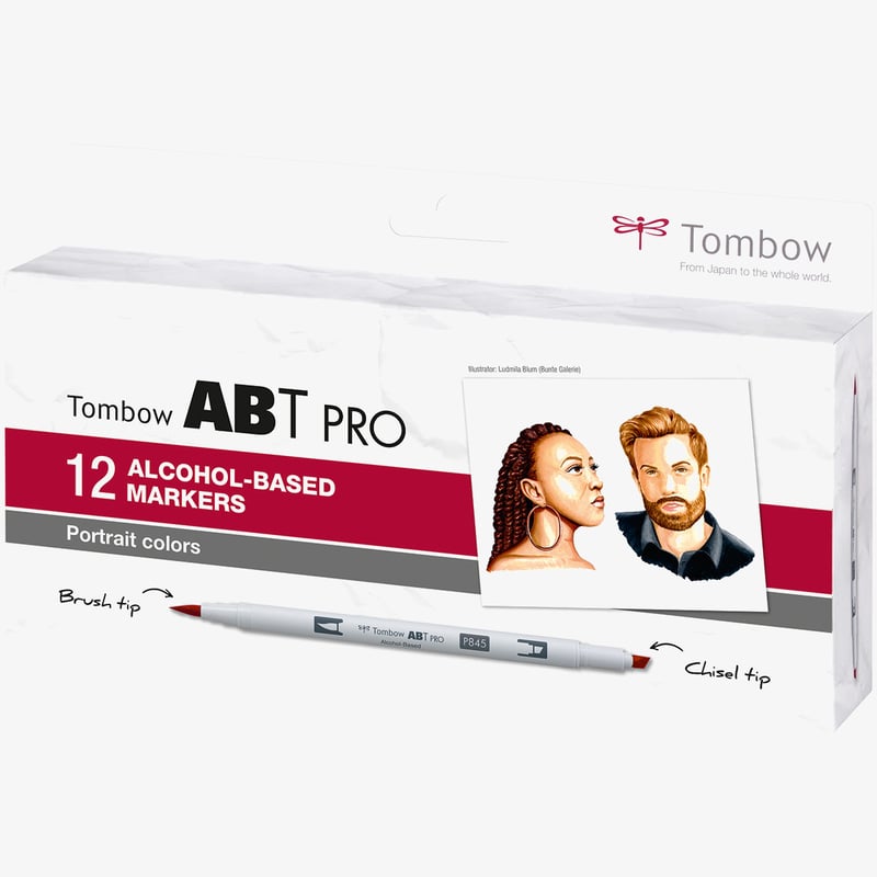 Tombow Tombow ABT PRO Markers - Portrait Colours (Pack of 12)