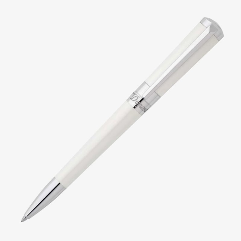 S.T. Dupont S.T. Dupont Liberte Rollerball Pen - Pearl White & Palladium