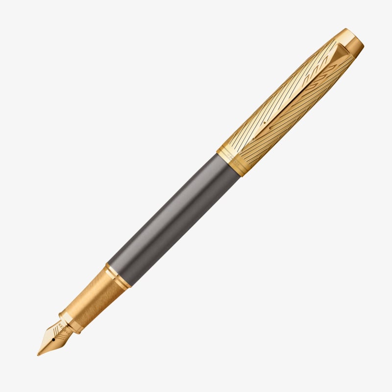 Parker Parker IM Pioneers Collection Fountain Pen - Grey Arrow Gold Trim