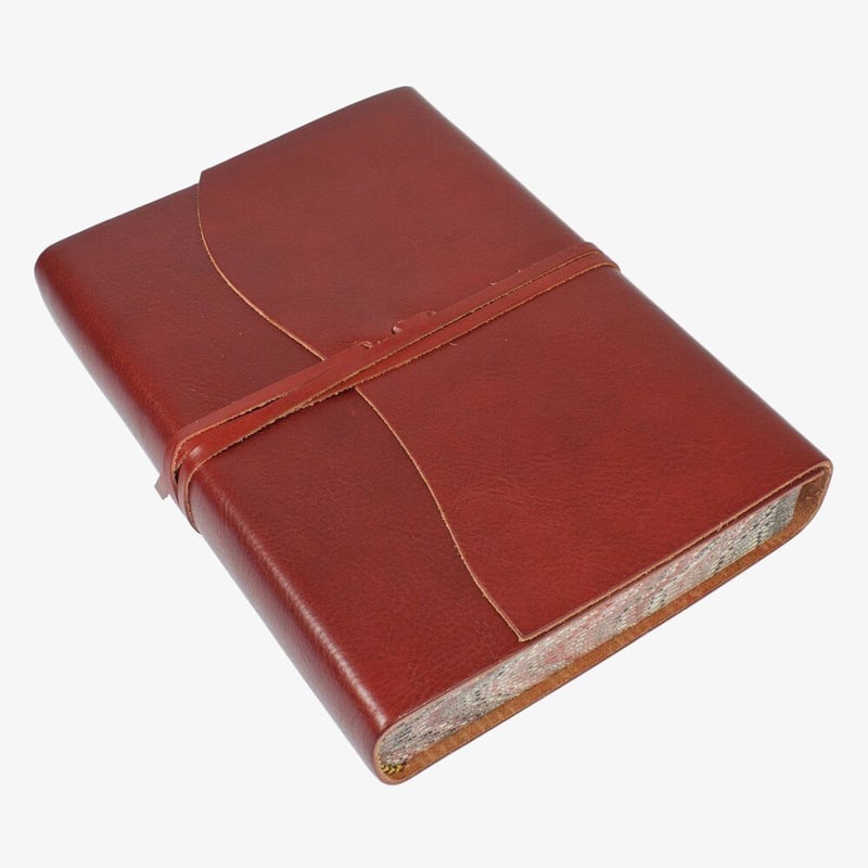 Papuro Papuro Roma Leather Journal - Red - Large