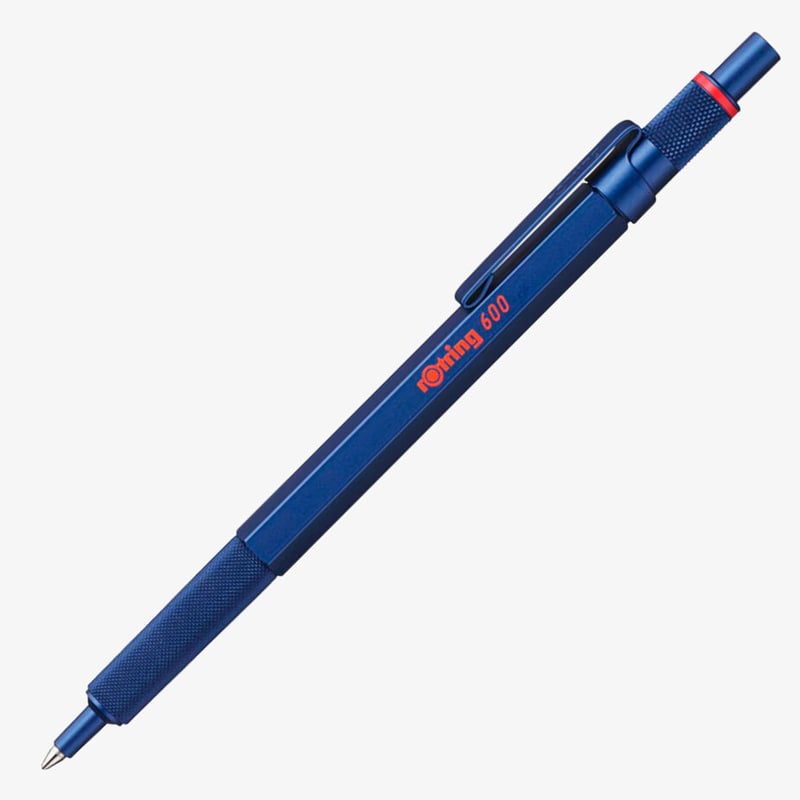Rotring 600 Ballpoint Pen - Blue Barrel