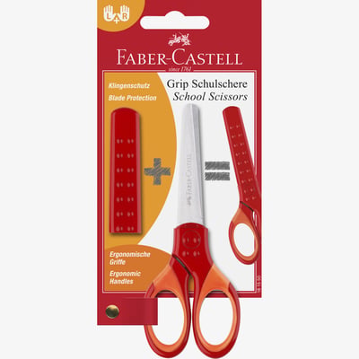 Faber-Castell Grip School Scissors - Red