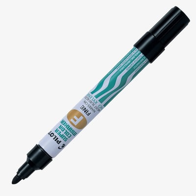 Pilot Supercolor Marker Pen - Black Fine
