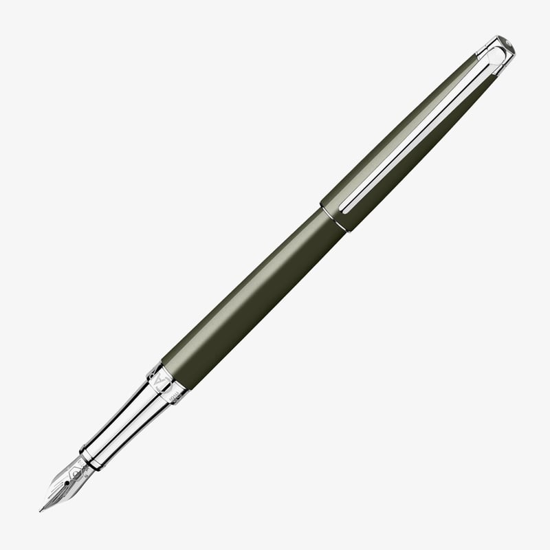 Caran d'Ache Caran d'Ache Leman Slim Fountain Pen - Terre d'Ombre