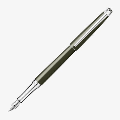 Caran d'Ache Leman Slim Fountain Pen - Terre d'Ombre