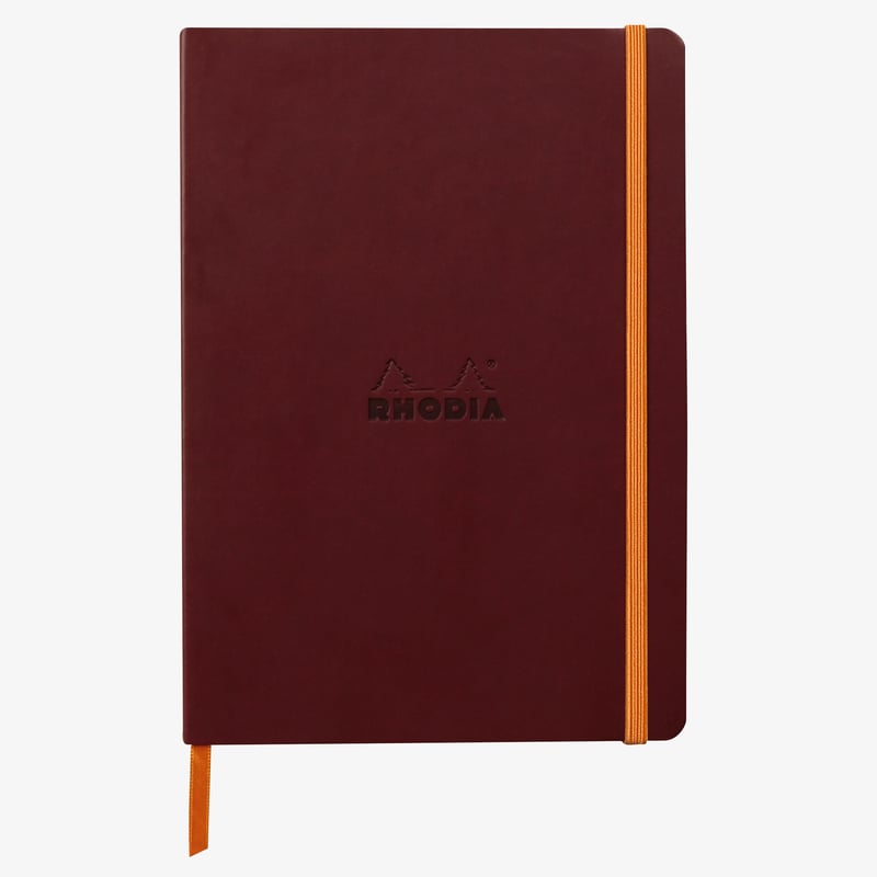 Rhodia Rhodia Softcover Notebook - A5 - Burgundy - Dotted