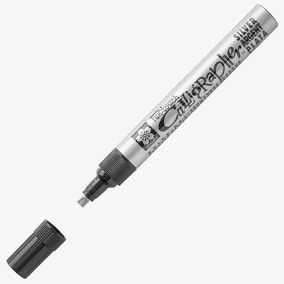 Sakura Pen-Touch Calligraphy Marker - Medium - Silver
