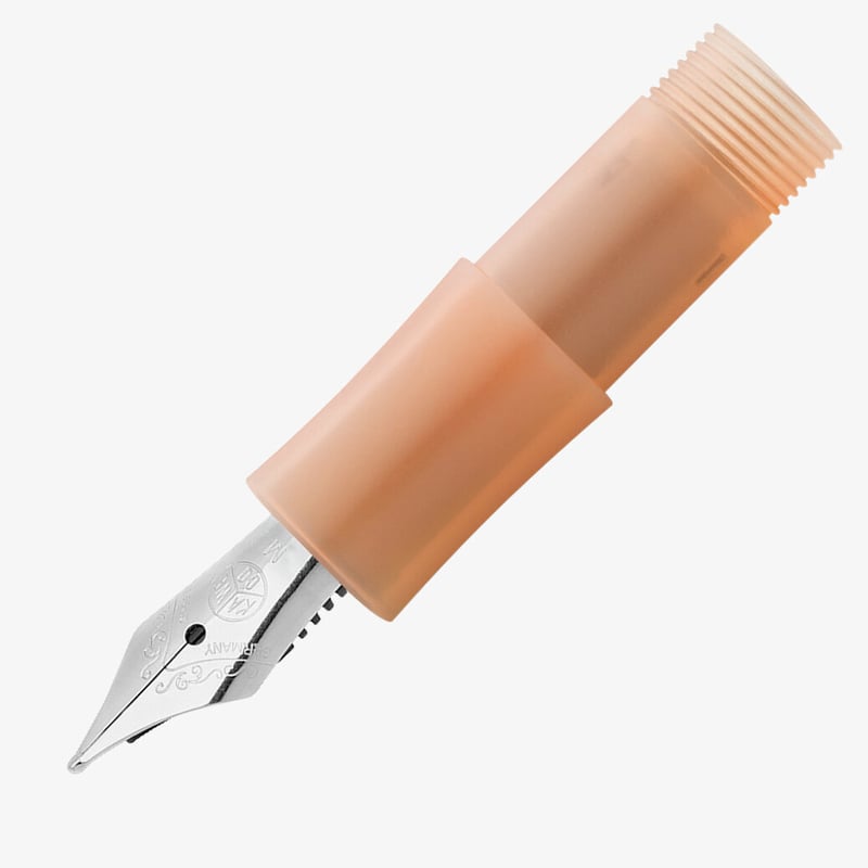 Kaweco Kaweco Frosted Sport Nib with Soft Mandarine Grip - Stainless Steel