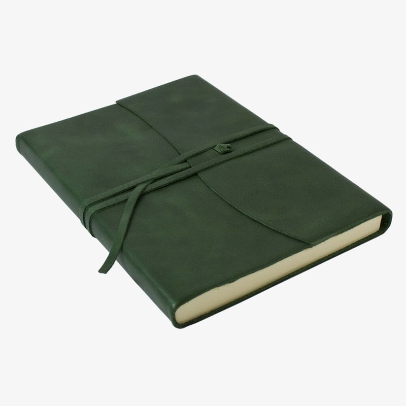 Papuro Papuro Amalfi Leather Journal - Green - Large