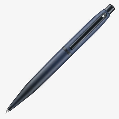 Sheaffer VFM Ballpoint Pen - Matte Blue with Matte Black PVD Trim