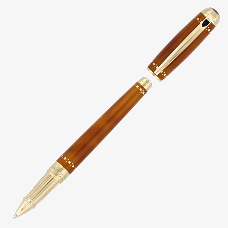 S.T. Dupont S.T. Dupont Line-D Large Rollerball Pen - Derby Black & Gold