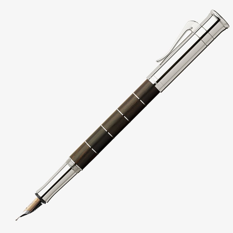 Graf von Faber-Castell Graf von Faber-Castell Classic Anello Fountain Pen - Grenadilla Platinum Trim