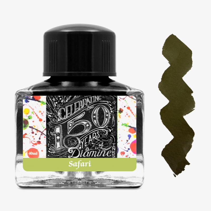 Diamine Inks Diamine 150th Anniversary Ink Bottle 40ml - Safari