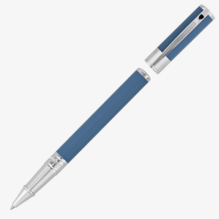 S.T. Dupont S.T. Dupont D-Initial Rollerball Pen - Matte Shark Blue
