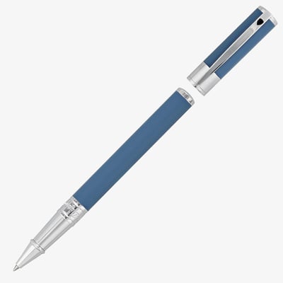 S.T. Dupont D-Initial Rollerball Pen - Matte Shark Blue