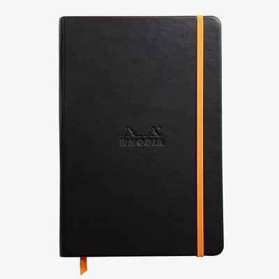 Rhodia Hardcover Notebook - A5 - Black - Lined