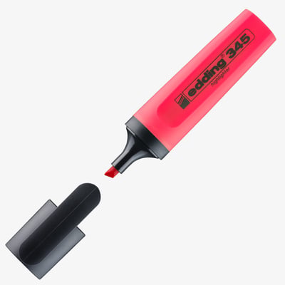 Edding 345 Highlighter - Red