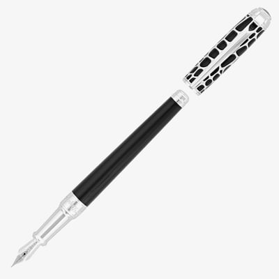 S.T. Dupont Line-D Medium Fountain Pen - Dandy Black