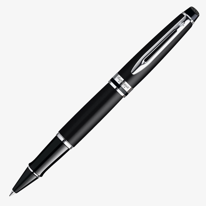 Waterman Waterman Expert Rollerball Pen - Matte Black Chrome Trim