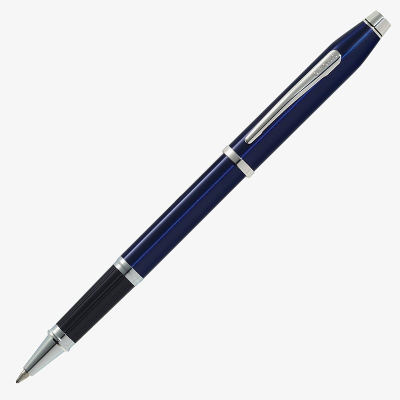 Cross Cross Century II Rollerball Pen - Translucent Blue Rhodium Trim