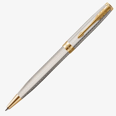 Parker Sonnet Premium Ballpoint Pen - Silver Mistral