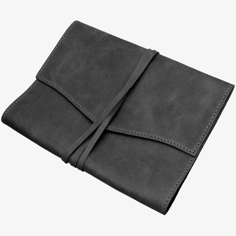 Papuro Papuro Milano Medium Refillable Journal - Black with Ruled Pages