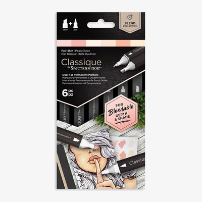 Spectrum Noir Spectrum Noir Classique Markers - Fair Skintones (Pack Of 6)