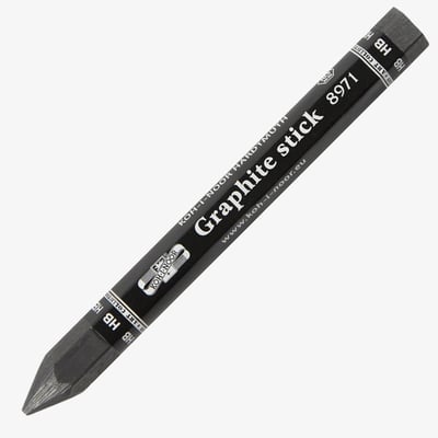 Koh-I-Noor 8971 Jumbo Woodless Graphite Pencil - HB (Pack of 12)