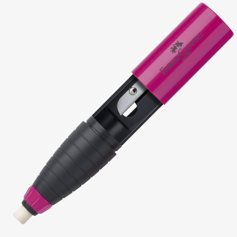 Faber-Castell Faber-Castell Eraser & Sharpener - Berry/Blue