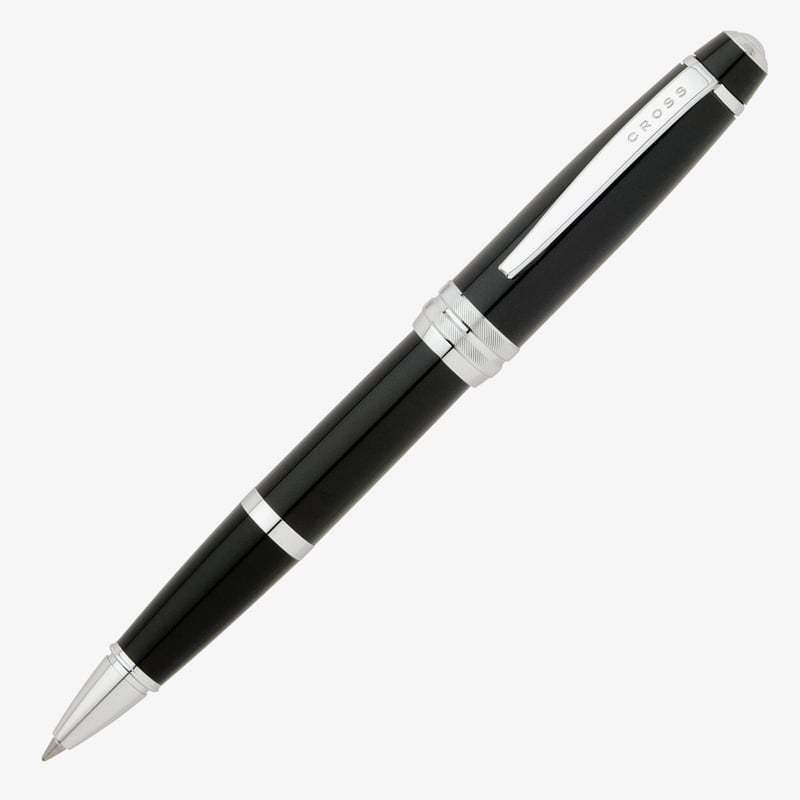 Cross Cross Bailey Rollerball Pen - Black Lacquer Chrome Trim