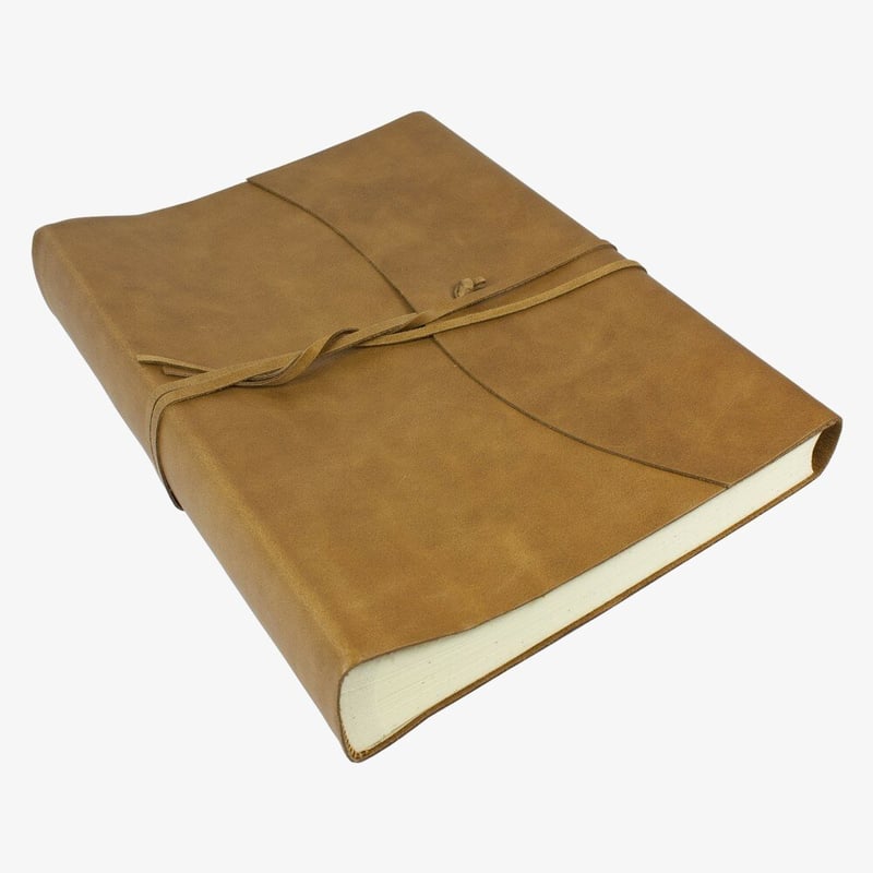 Papuro Papuro Amalfi Leather Photo Album - Tan - Large