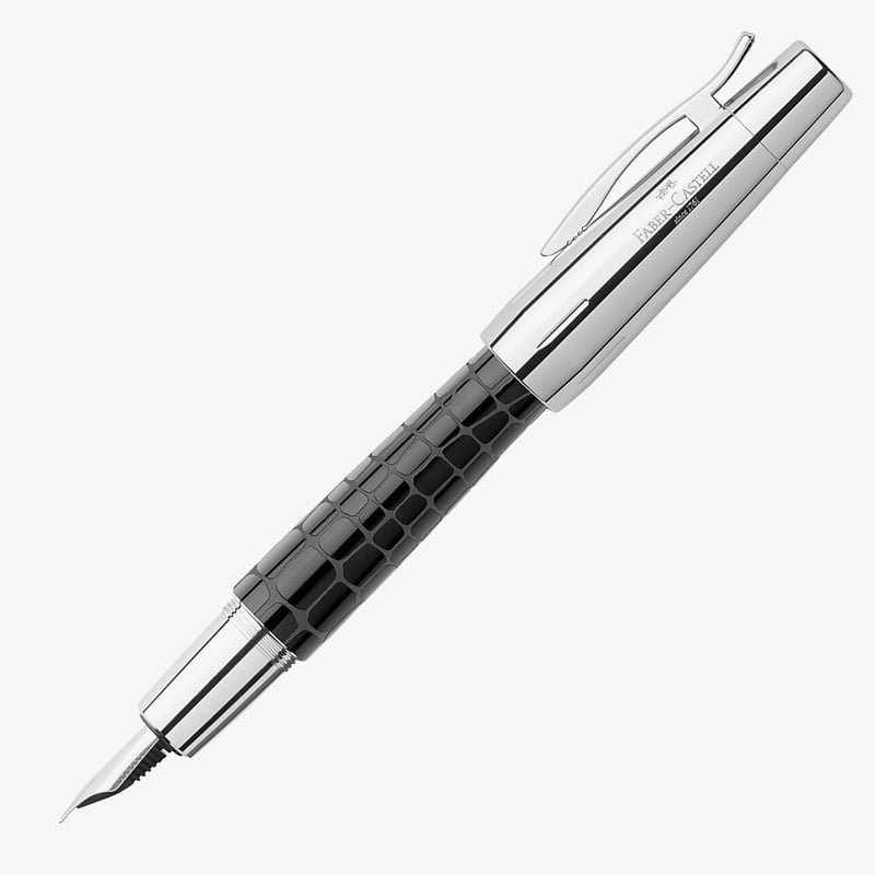 Faber-Castell Faber-Castell e-motion Fountain Pen - Croco Black