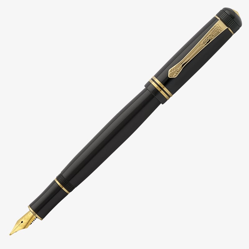 Kaweco Kaweco DIA 2 Fountain Pen - Black Gold Trim