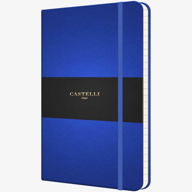 Castelli Castelli Flexible Pocket Notebook - Ruled - French Blue
