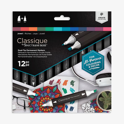 Spectrum Noir Spectrum Noir Classique Markers - Jewel Tones (Pack Of 12)