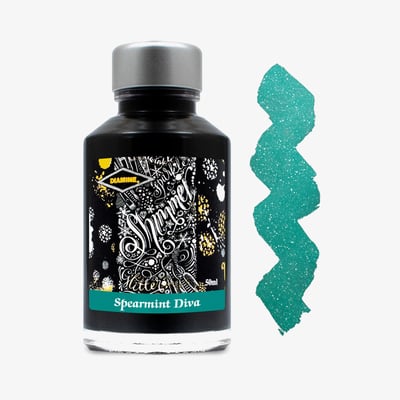 Diamine Shimmering Ink Bottle 50ml - Spearmint Diva