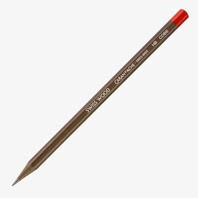 Caran d'Ache Swiss Wood Graphite Pencil - HB