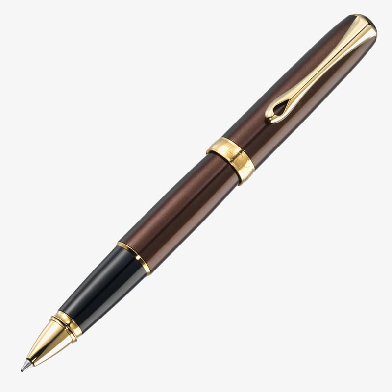 Diplomat Diplomat Excellence A2 Rollerball Pen - Marrakesh Brown Gold Trim