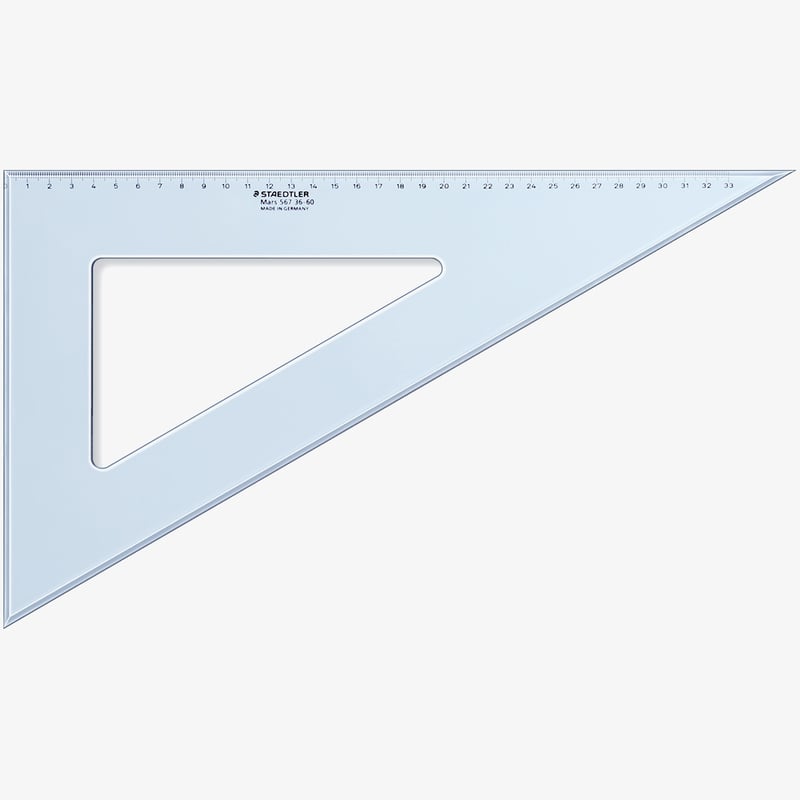 Staedtler Staedtler Mars Set Square - 36cm 60°/30°
