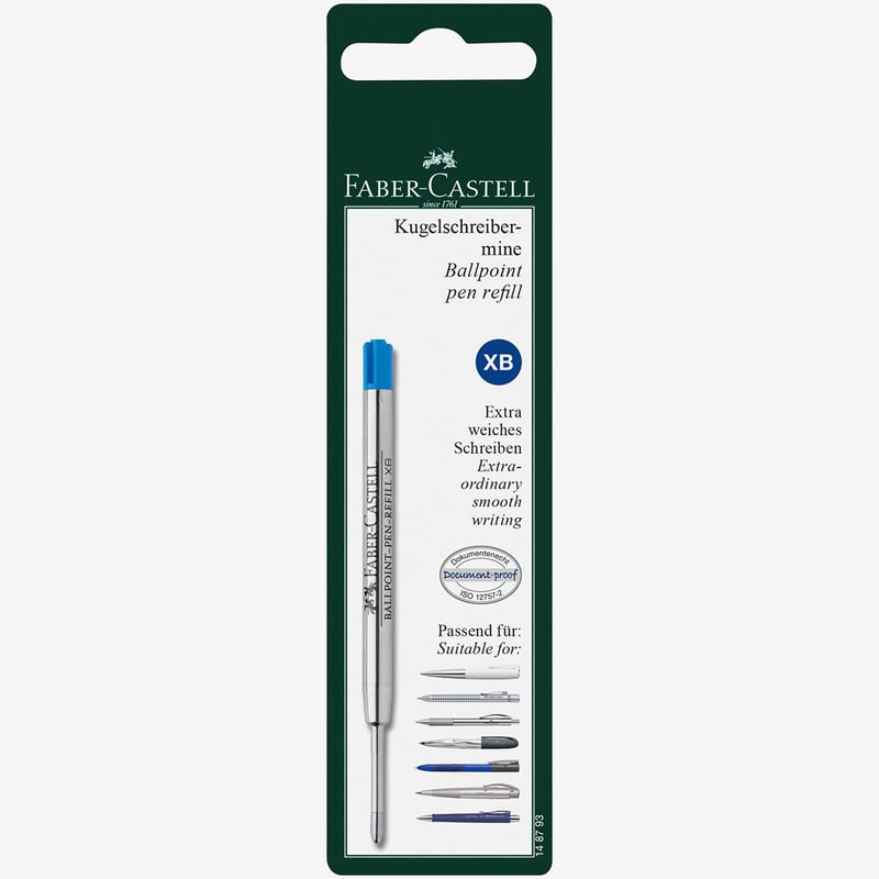 Faber-Castell Faber-Castell Ballpoint Refill - Extra Broad - Blue (Blister Pack)