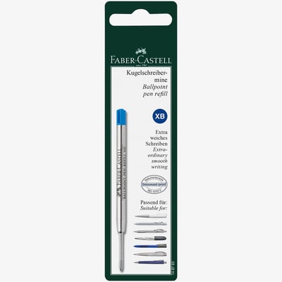 Faber-Castell Faber-Castell Ballpoint Refill - Extra Broad - Blue (Blister Pack)