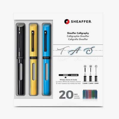 Sheaffer Sheaffer Maxi Calligraphy Kit - Black, Yellow & Blue